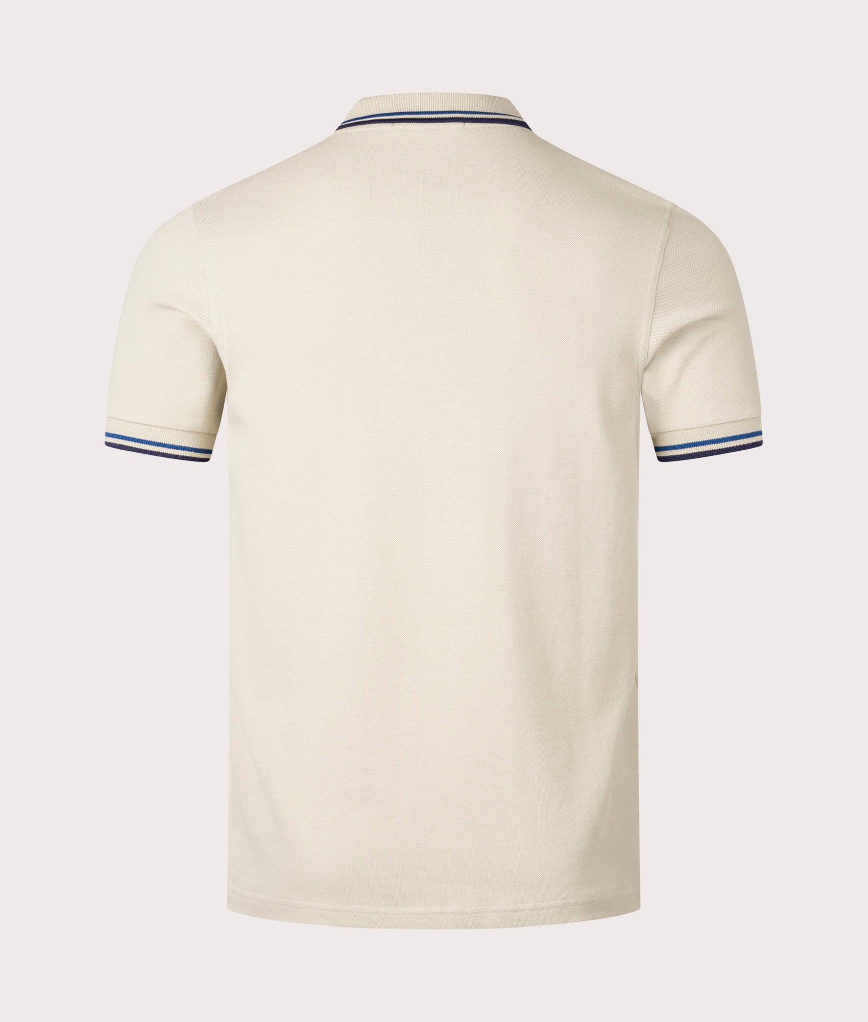 Twin Tipped Polo Shirt Cream by Fred Perry. Shot at EQVVS. Reverse shot. 