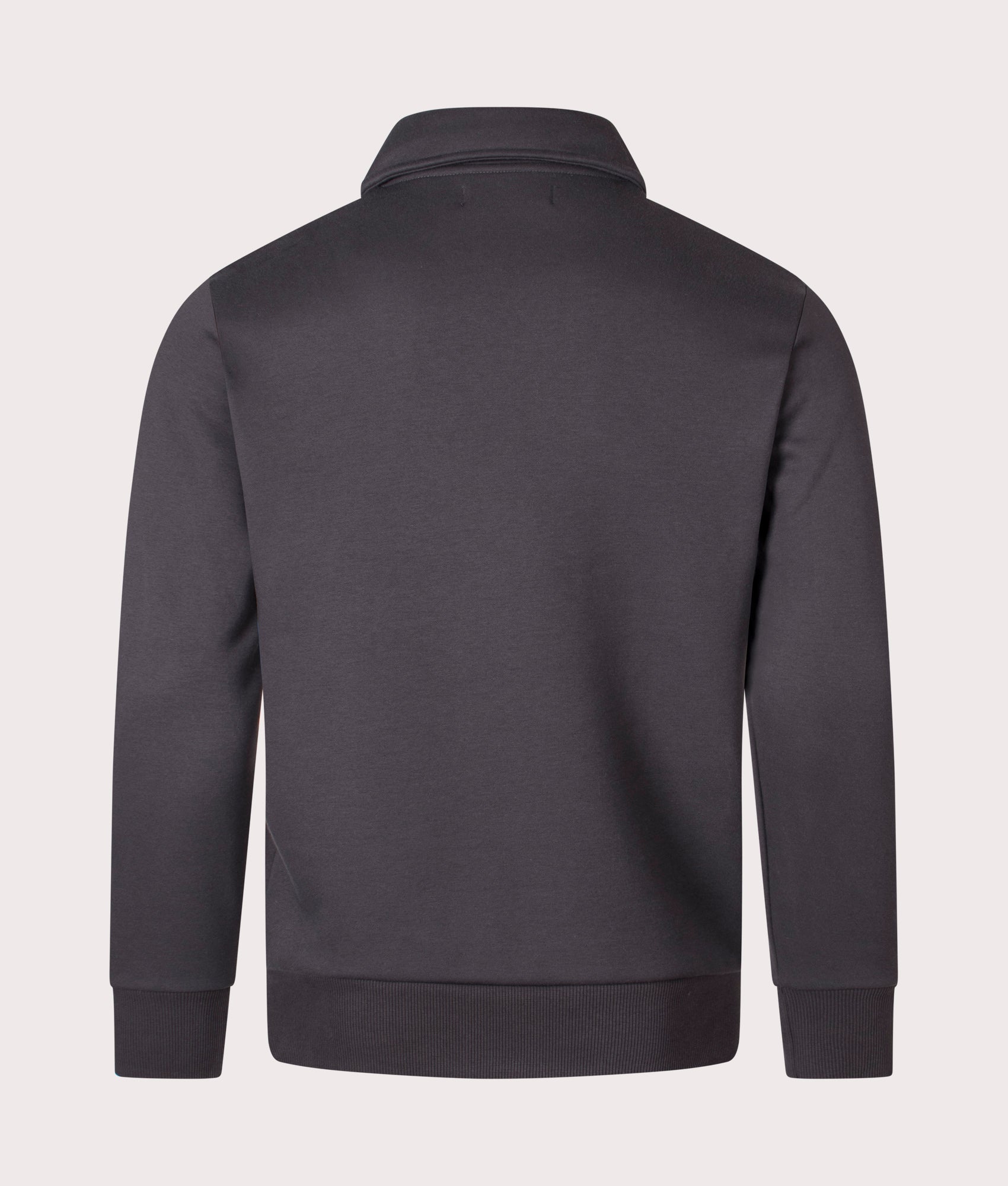 1/4 Zip Fleeceback Sweatshirt in Anchor Grey | Fred Perry | EQVVS