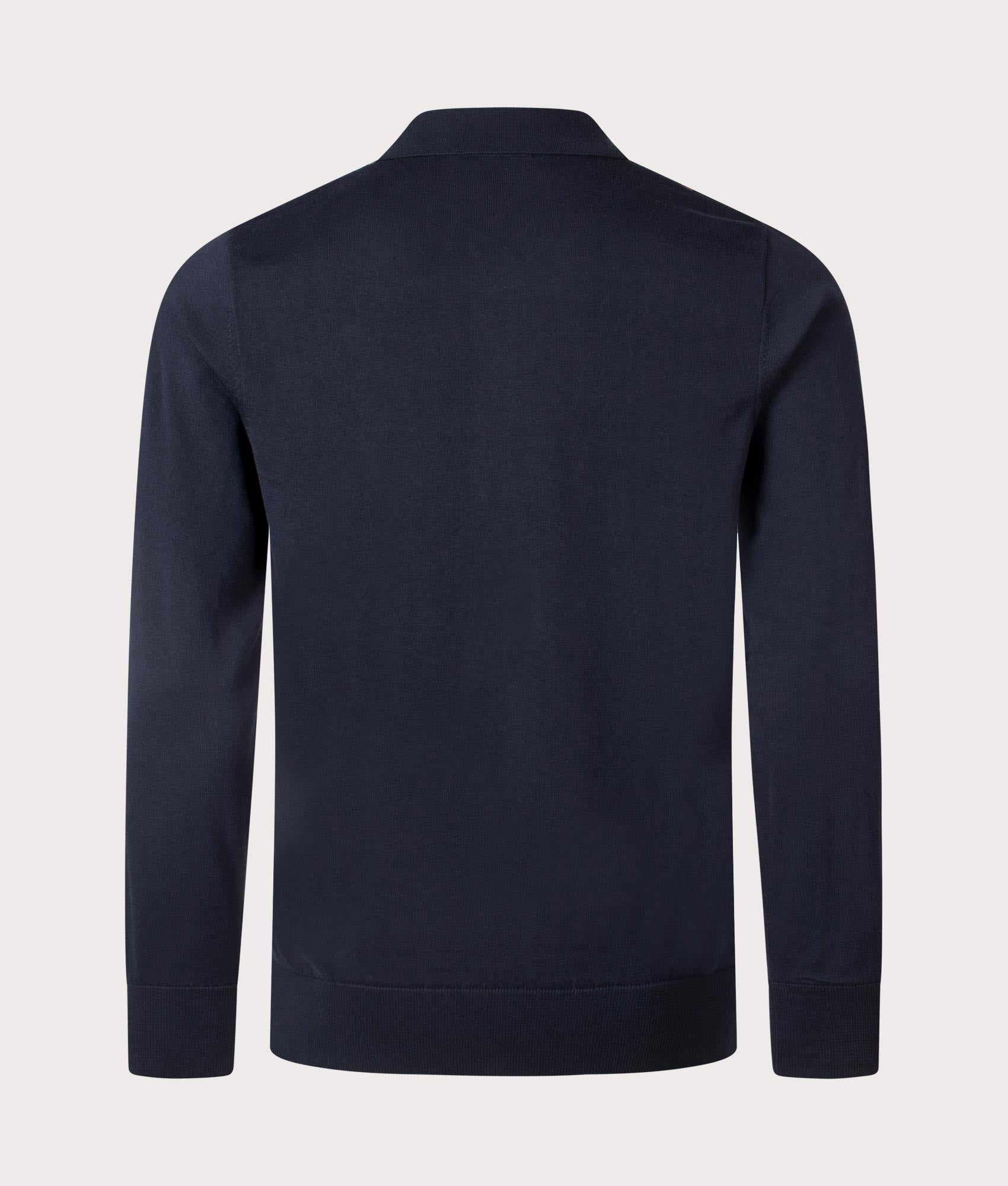 Fred Perry Vertical Stripe Polo Shirt in Navy at EQVVS Menswear Back Shot