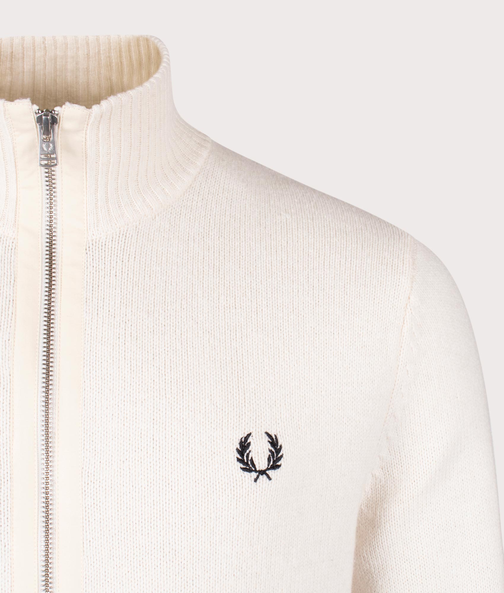 Regular Fit Chunky Rib Zip Through Cardigan