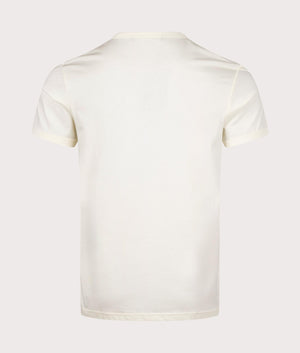 Fred Perry Ringer T-Shirt in F79 Ecru, 100% Cotton. At EQVVS Menswear. Back shot