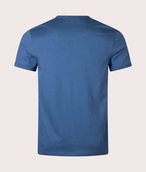 Fred Perry Ringer T-shirt in Midnight Blue, 100% Cotton at EQVVS. Back Shot. 