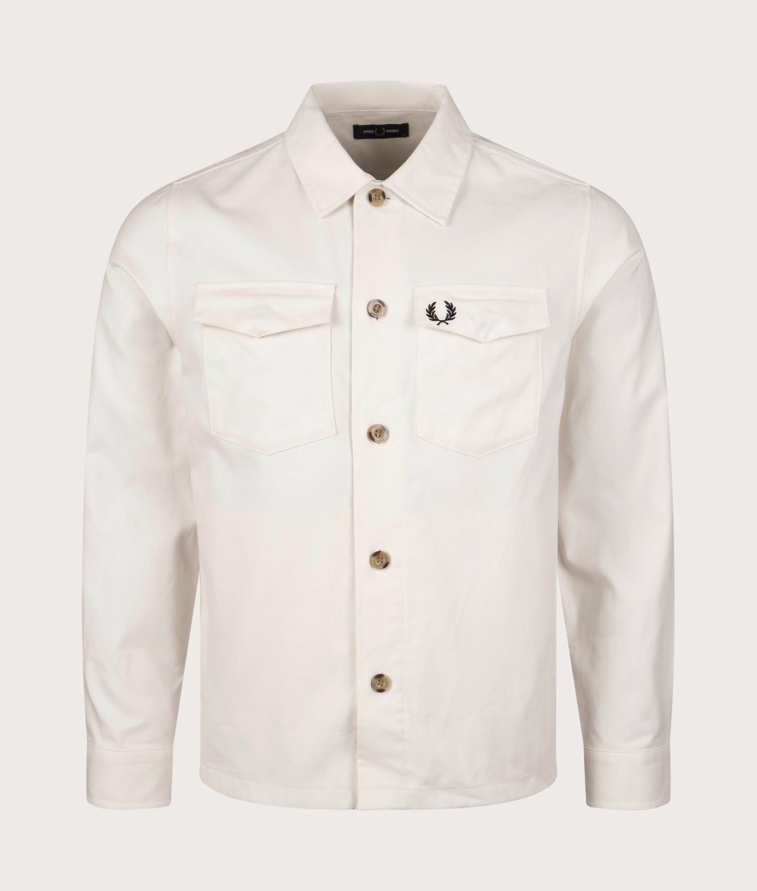 FRED PERRY Twill Overshirt Ecru オーバーシャツ Fred Perry Twill Overshirt Ecru | Glue Store