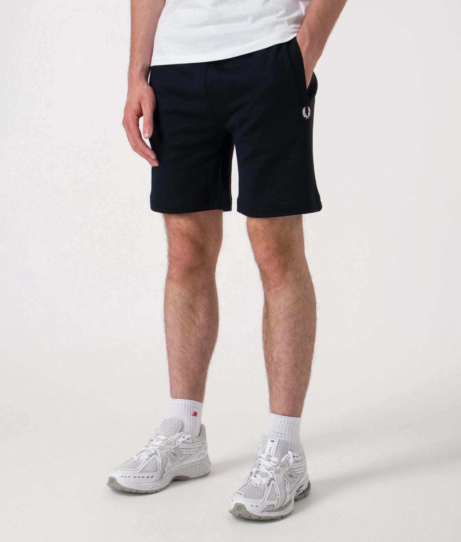 Regular Fit Classic Sweat Shorts in Navy | Fred Perry | EQVVS