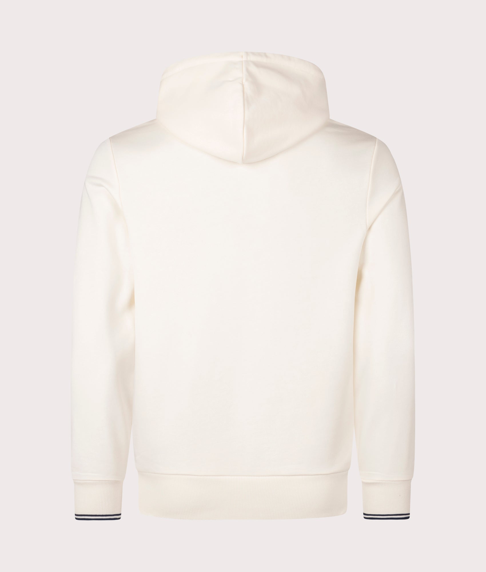 Fred Perry Twin Tipped Hoodie in Ecru at EQVVS. Back Shot.