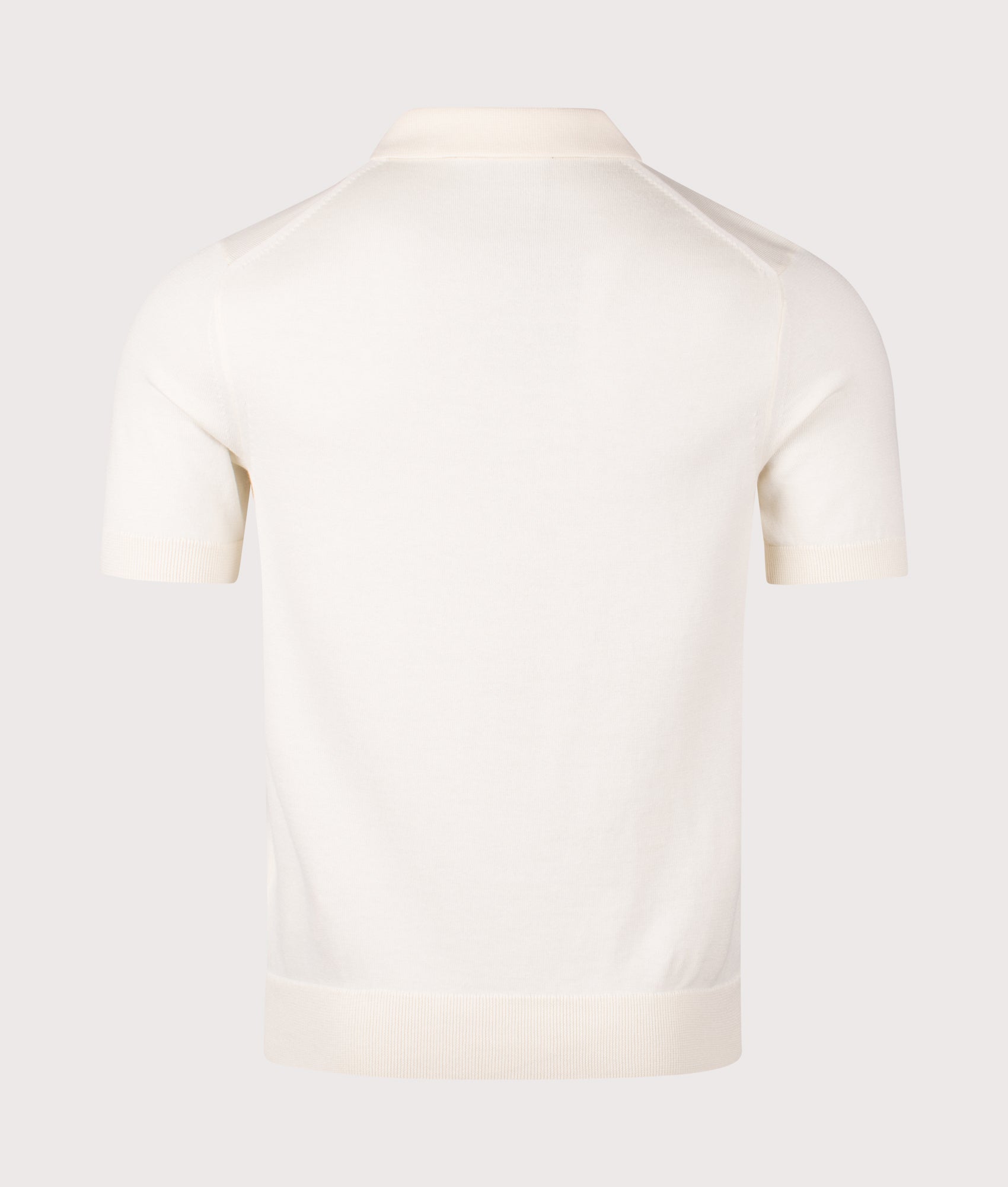 Cotton Polo Shirt. Shot by EQVVS. Back shot.