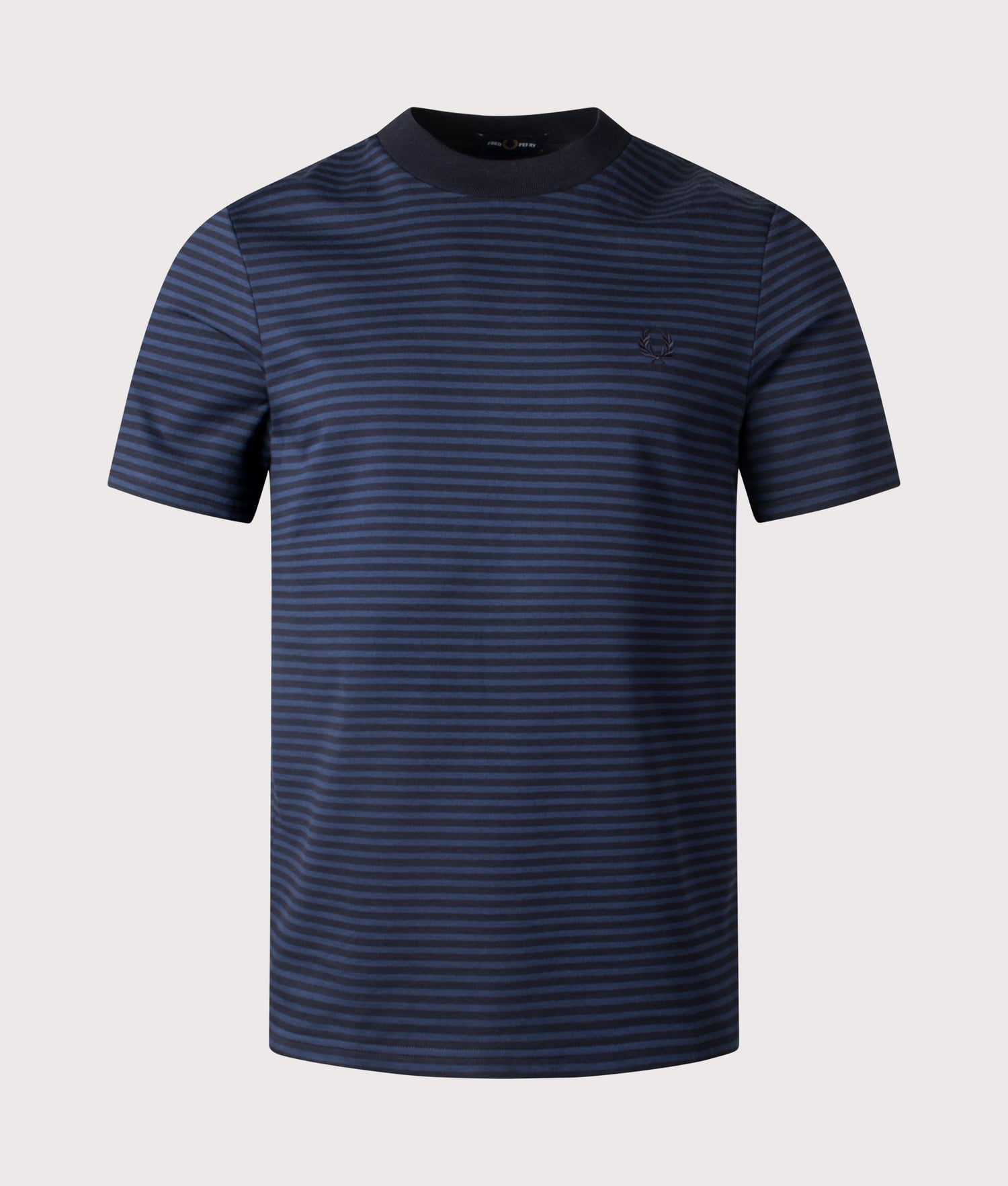 Fine Stripe T-Shirt in Navy & Tennis Blue | Fred Perry | EQVVS Fine Stripe T-Shirt in Navy & Tennis Blue | Fred Perry | EQVVS