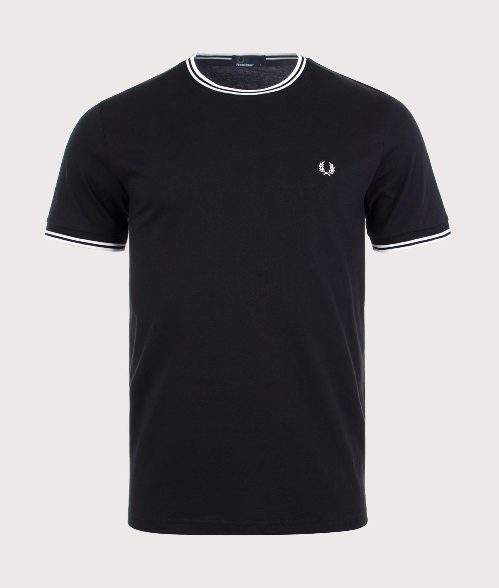 Fred Perry Twin Tipped T-Shirt in Core Black at EQVVS Menswear.