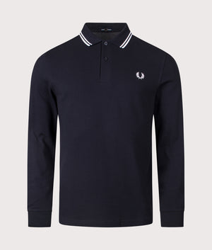 Long Sleeve Twin Tipped Polo Shirt. Shot by EQVVS. Front shot.