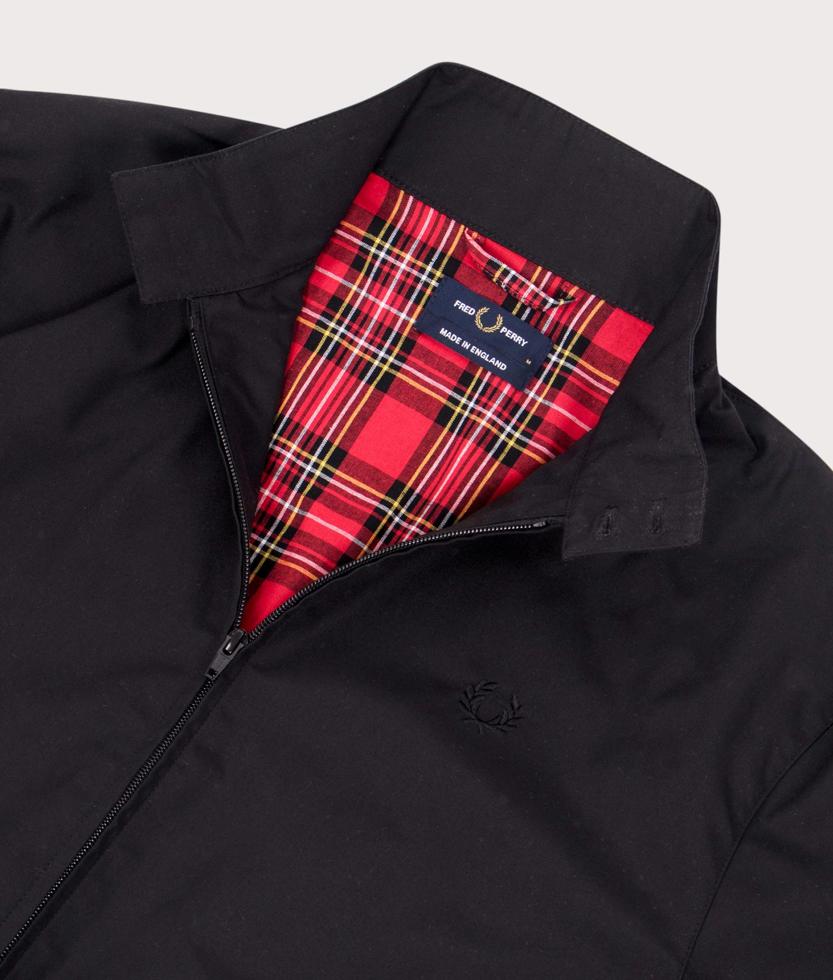 Made In England Harrington Jacket in | Navy Fred Perry | EQVVS