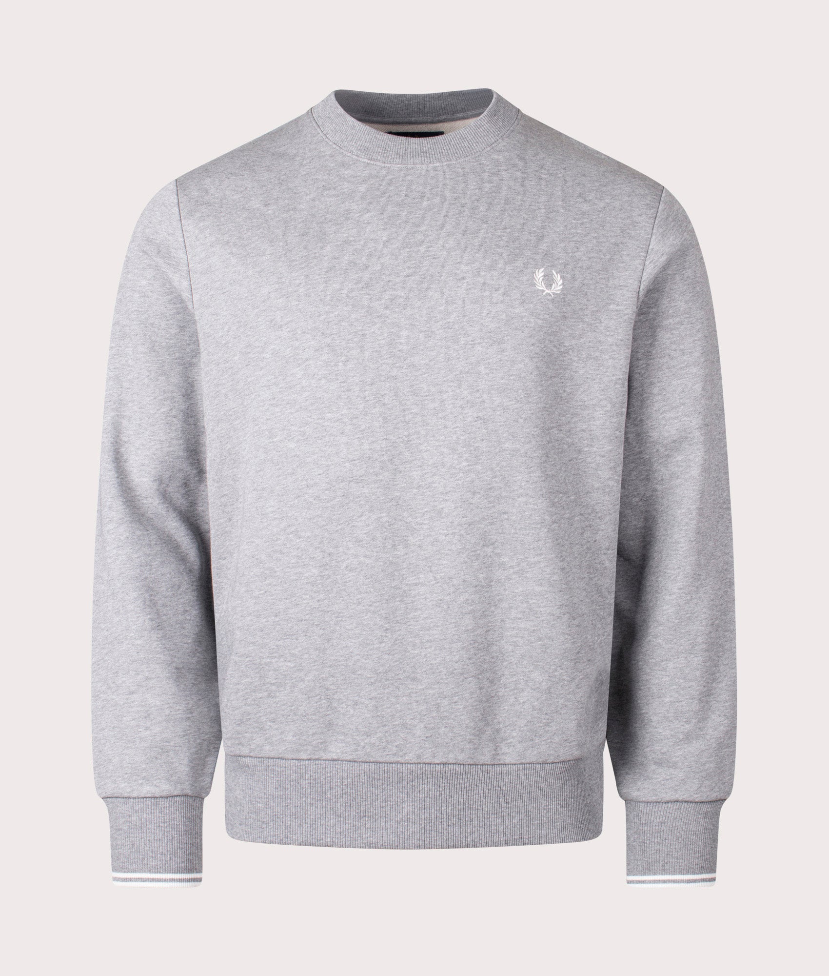 Crew-Neck-Sweatshirt-Steel-Marl-Fred-Perry-EQVVS