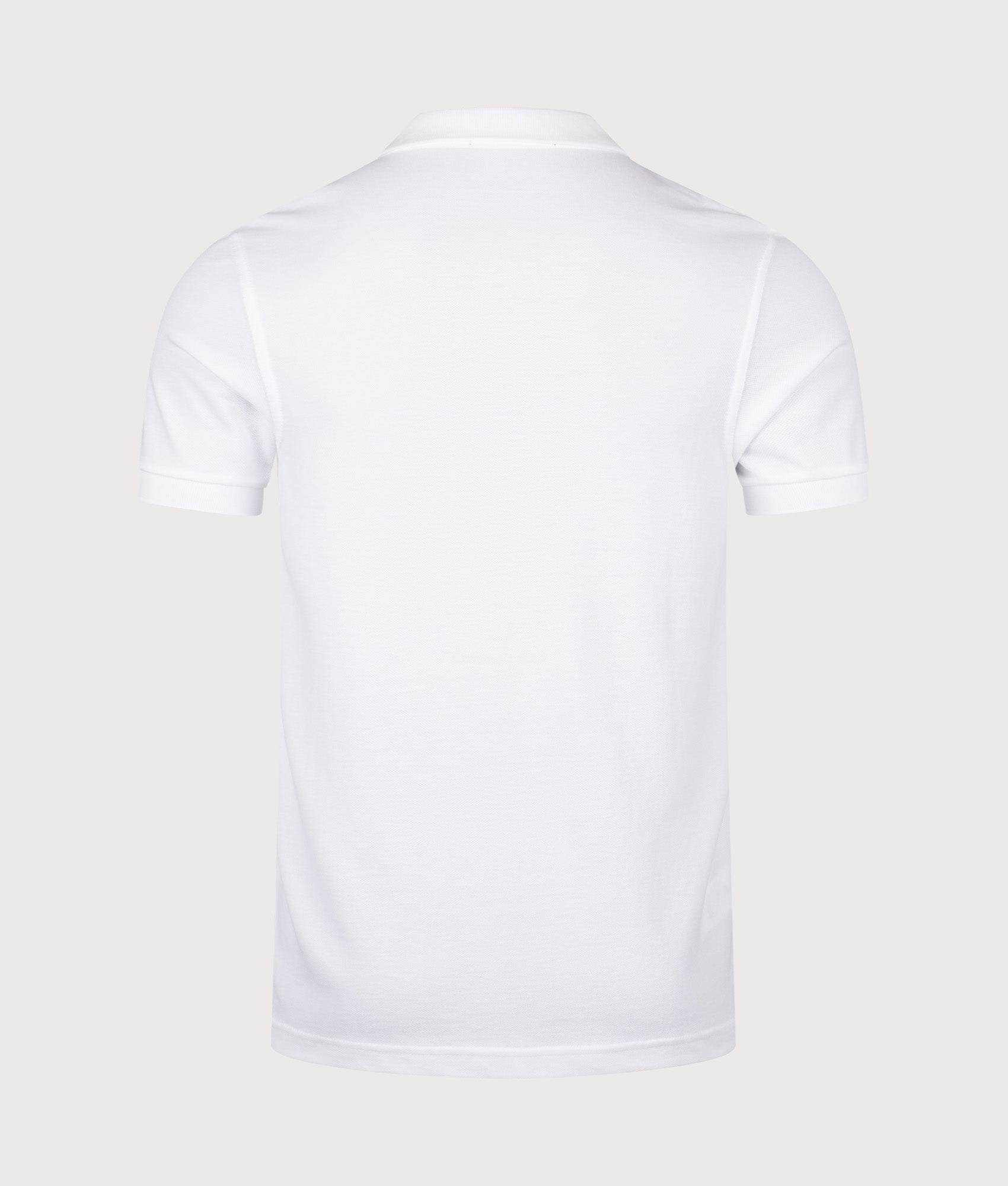 The Fred Perry Polo Shirt in White, 100% Cotton at EQVVS Lincoln. Back Shot.