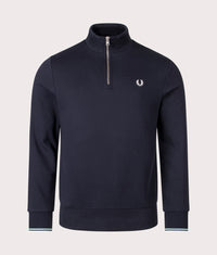 Quarter Zip Sweatshirt: 608 NAVY 
