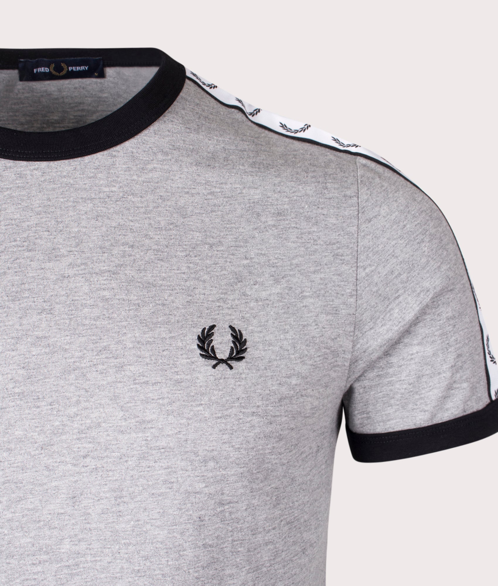 Taped Ringer T-Shirt Steel Marl | Fred Perry | EQVVS
