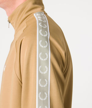 Quarter-Zip-Taped-Track-Top-Warm-Stone-Fred-Perry-EQVVS