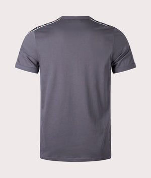 Contrast Tape Ringer T-Shirt Gunmetal/Black | Fred Perry | EQVVS