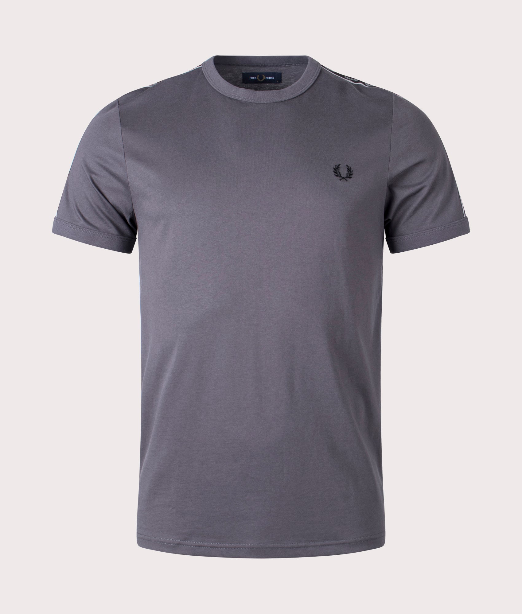 Contrast-Tape-Ringer-T-Shirt-Gunmetal/Black-Fred-Perry-EQVVS