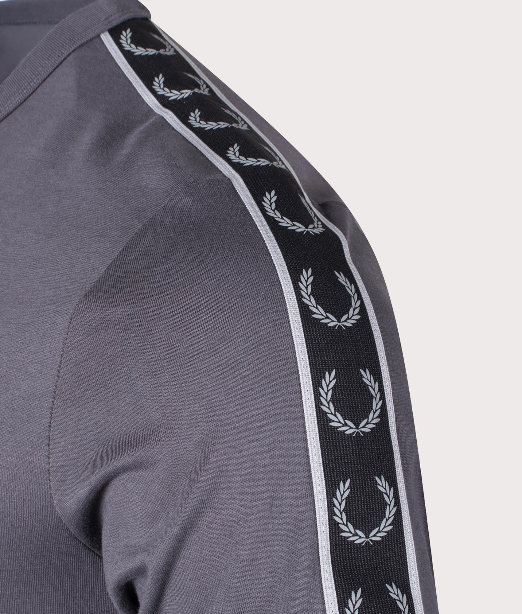 Contrast-Tape-Ringer-T-Shirt-Gunmetal/Black-Fred-Perry-EQVVS