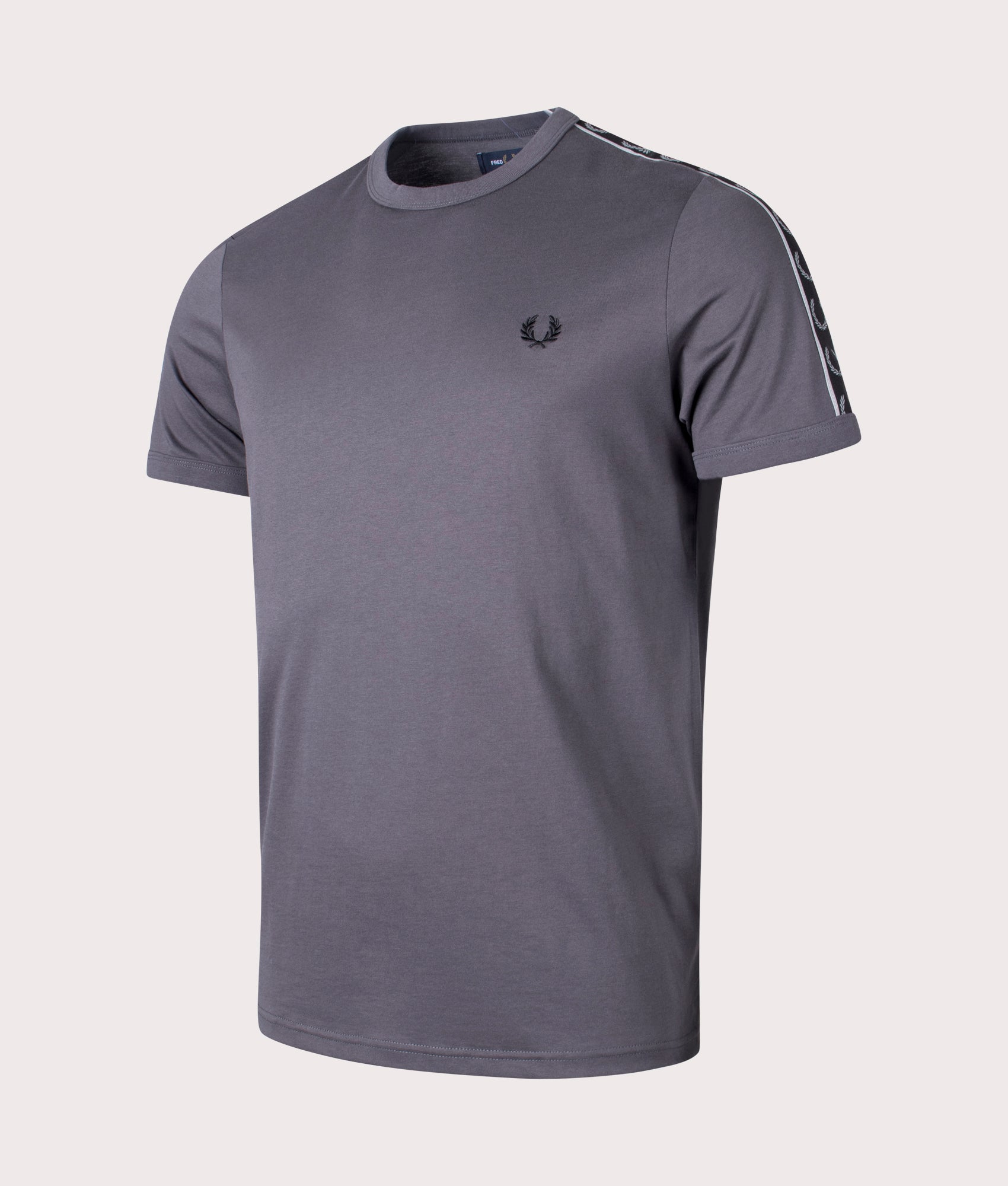 Contrast-Tape-Ringer-T-Shirt-Gunmetal/Black-Fred-Perry-EQVVS