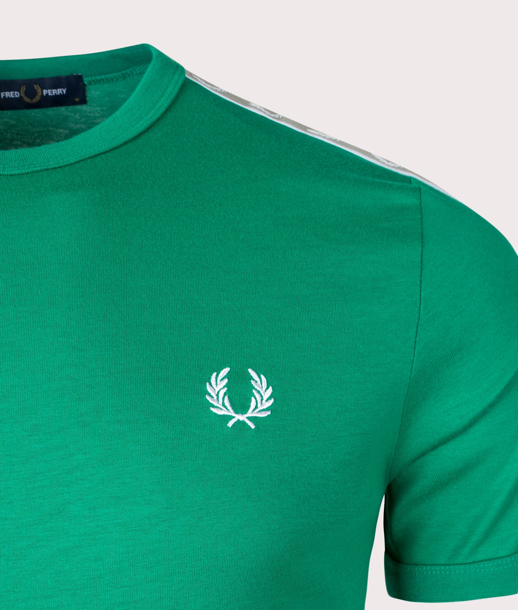 Contrast-Tape-Ringer-T-Shirt-Fred-Perry-Green/Seagrass-Fred-Perry-EQVVS