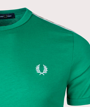 Contrast-Tape-Ringer-T-Shirt-Fred-Perry-Green/Seagrass-Fred-Perry-EQVVS