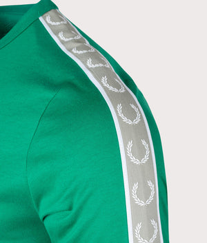 Contrast-Tape-Ringer-T-Shirt-Fred-Perry-Green/Seagrass-Fred-Perry-EQVVS