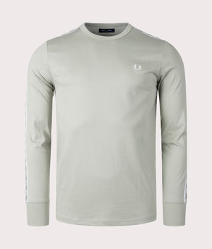 Long-Sleeve-Laurel-Taped-T-Shirt-Seagrass-Fred-Perry-EQVVS