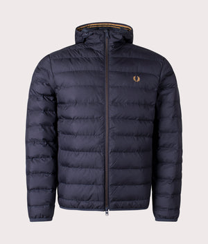 Hooded Insulated Jacket-Fred-Perry-Navy-Front-EQVVS