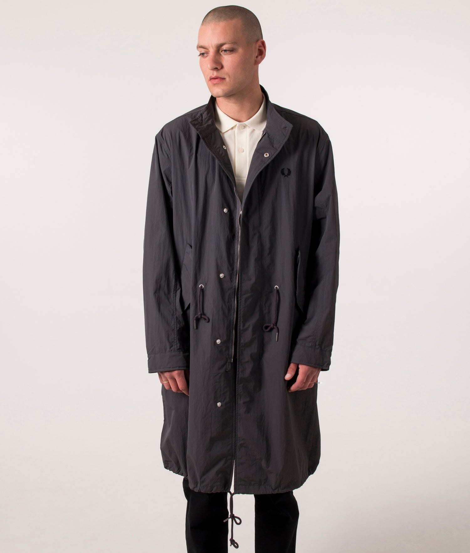 Straight Hem Parka Gunmetal Fred Perry EQVVS