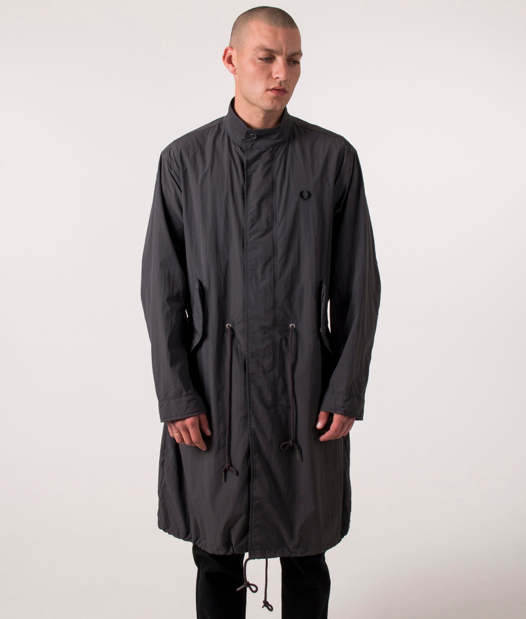 Straight-Hem-Parka-Gunmetal-Fred-Perry-EQVVS