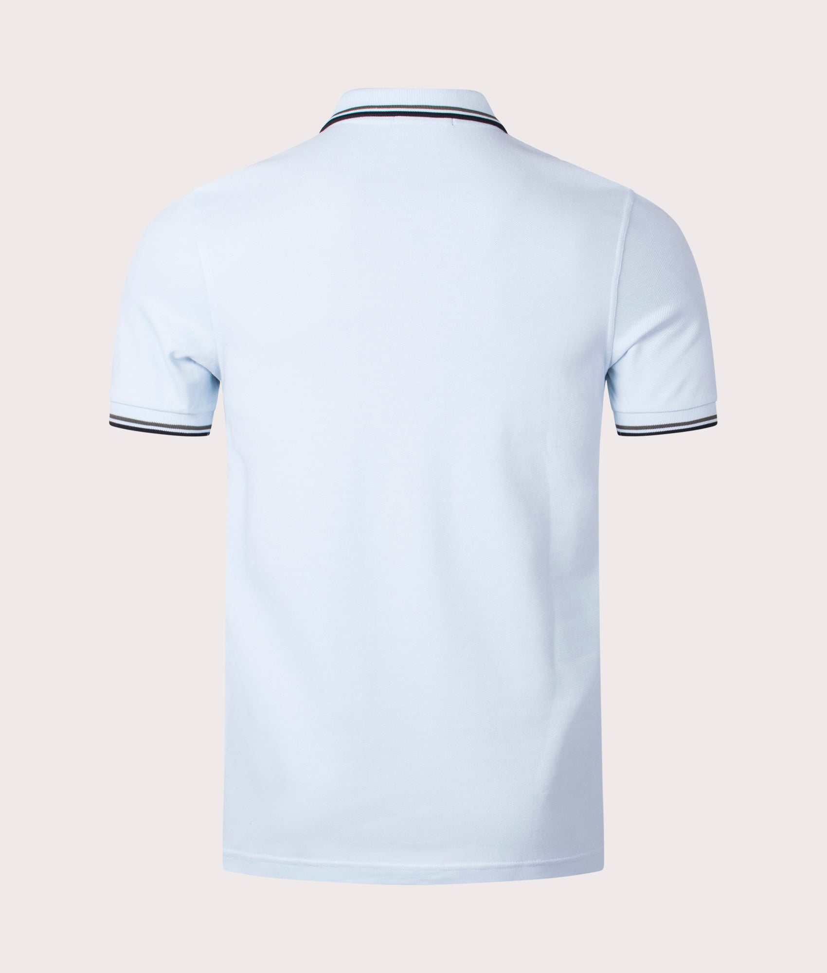 Fred Perry Twim Tipped Polo Shirt, Blue, EQVVS,  Reverse.