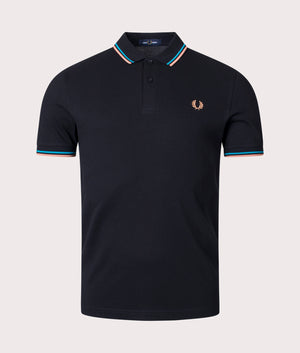 Twin-Tipped-Fred-Perry-Polo-Shirt-Black/Cyber-Blue/Light-Rust-Fred-Perry-EQVVS