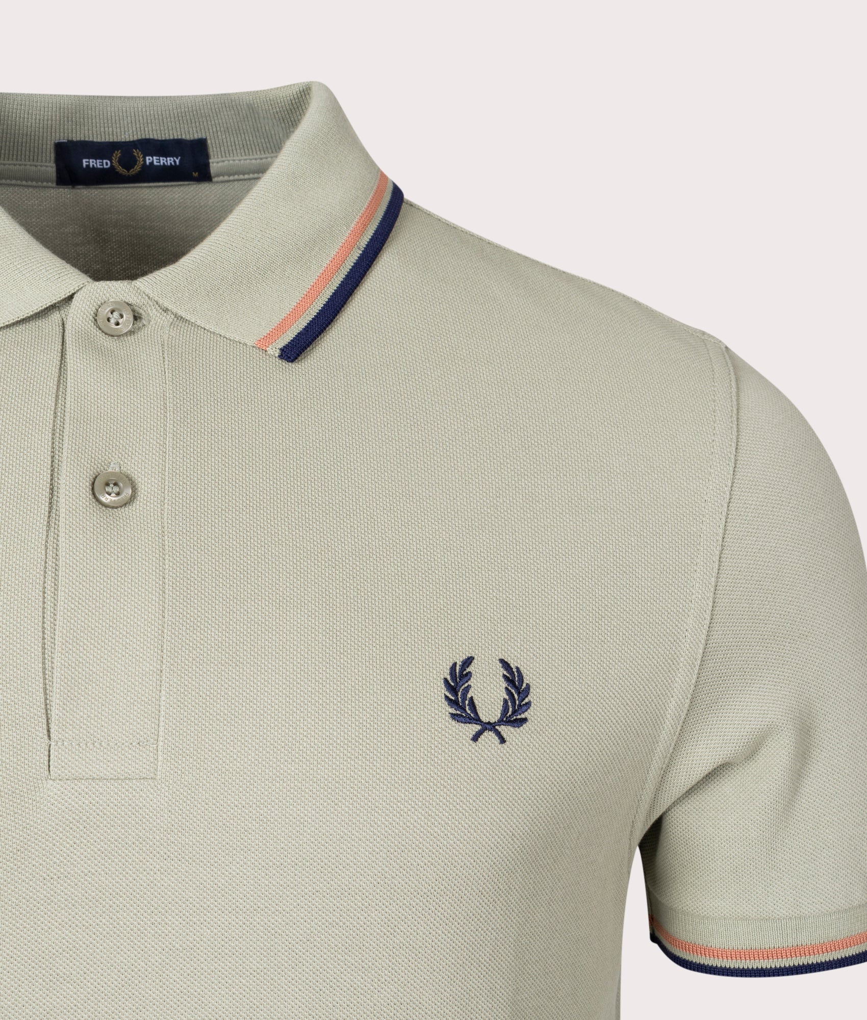 Twin-Tipped-Fred-Perry-Polo-Shirt-Seagrass/Light-Rust/French-Navy-Fred-Perry-EQVVS