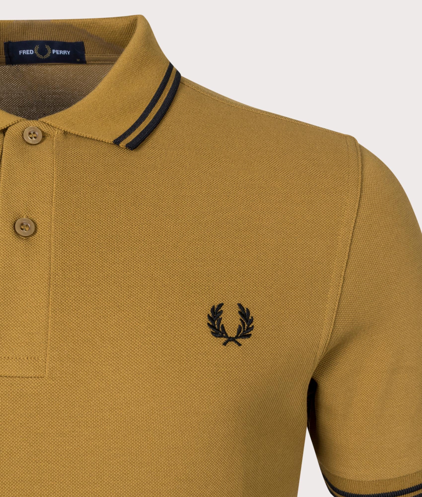 Twin-Tipped-Fred-Perry-Polo-Shirt-Dark-Caramel/Black/Black-Fred-Perry-EQVVS