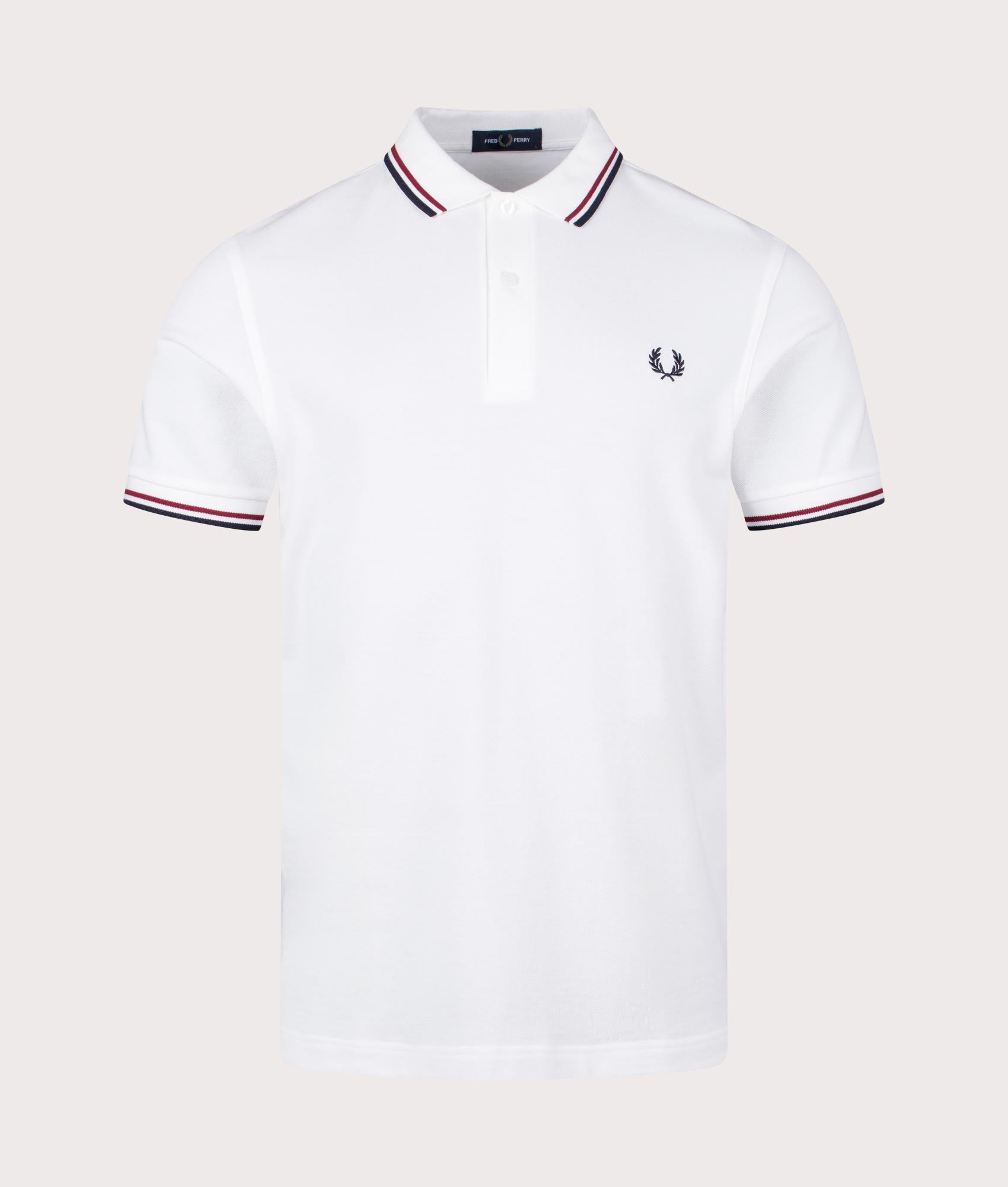 Twin Tipped Fred Perry Polo Shirt White-Brick | Fred Perry | EQVVS