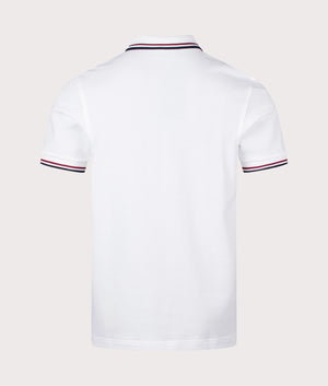 Fred Perry Twin Tipped Fred Perry Polo Shirt in White-Brick Back Shot at EQVVS