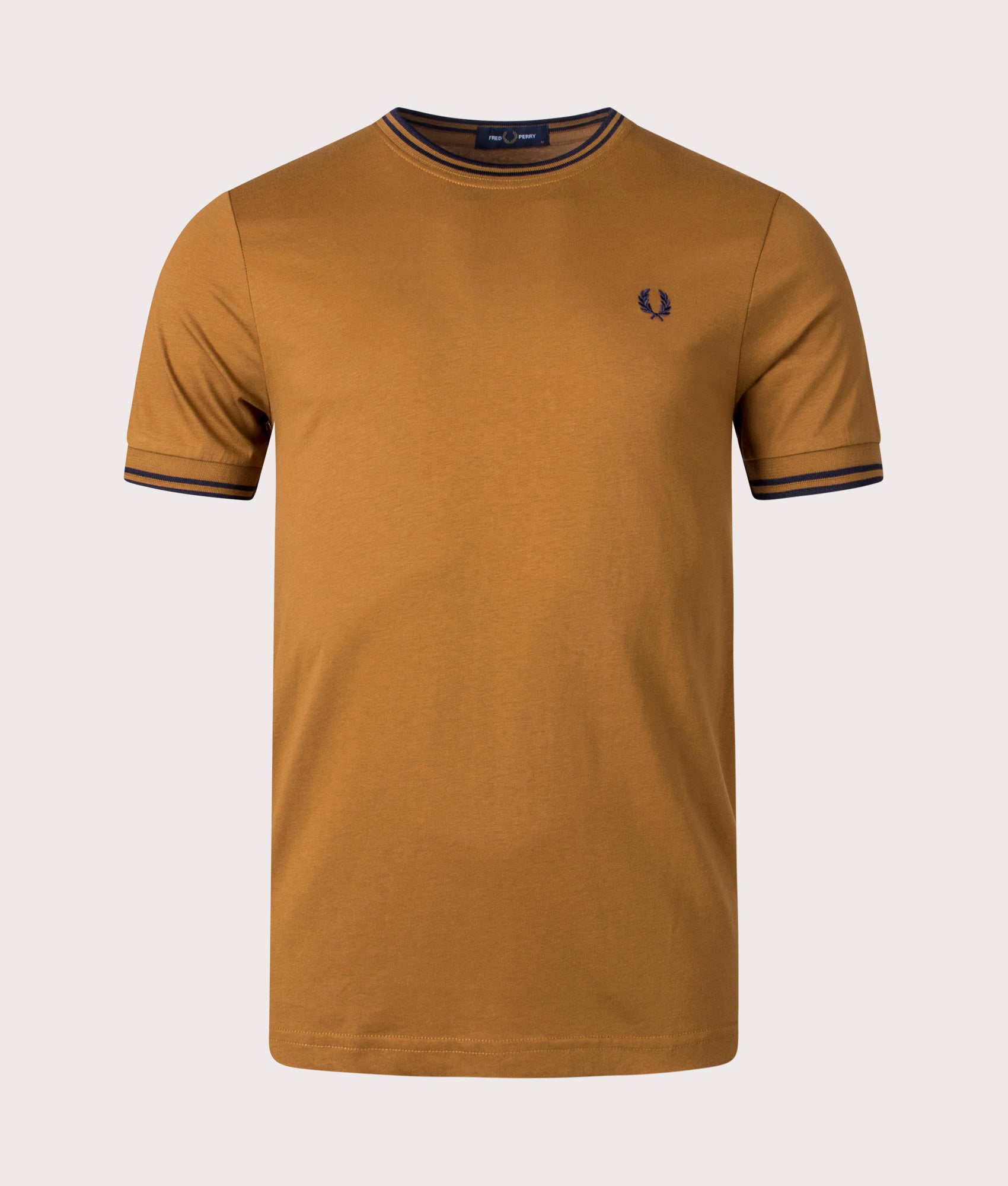 Twin-Tipped-T-Shirt-Dark-Caramel-Fred-Perry-EQVVS