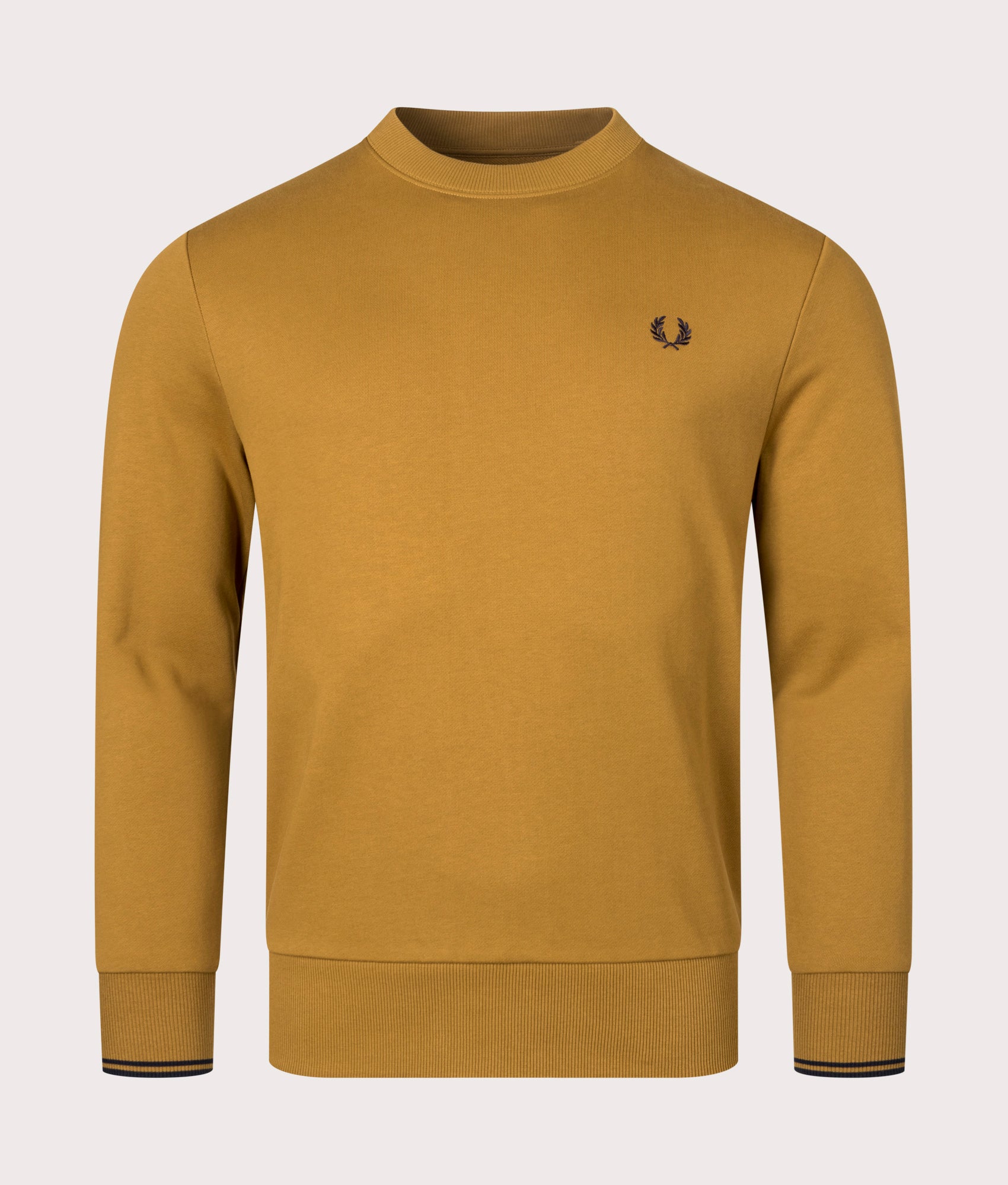 Crew-Neck-Sweatshirt-Dark-Caramel-Fred-Perry-EQVVS