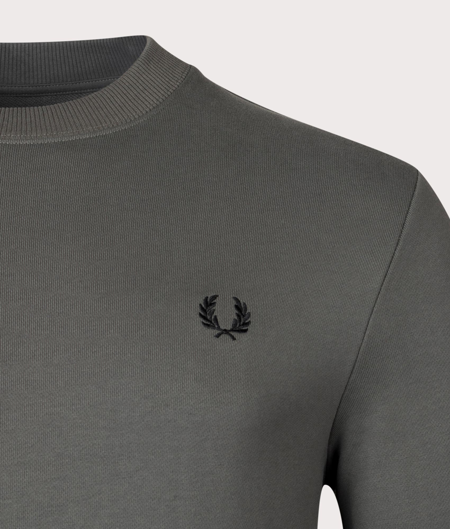 Crew-Neck-Sweatshirt-Field-Green-Fred-Perry-EQVVS