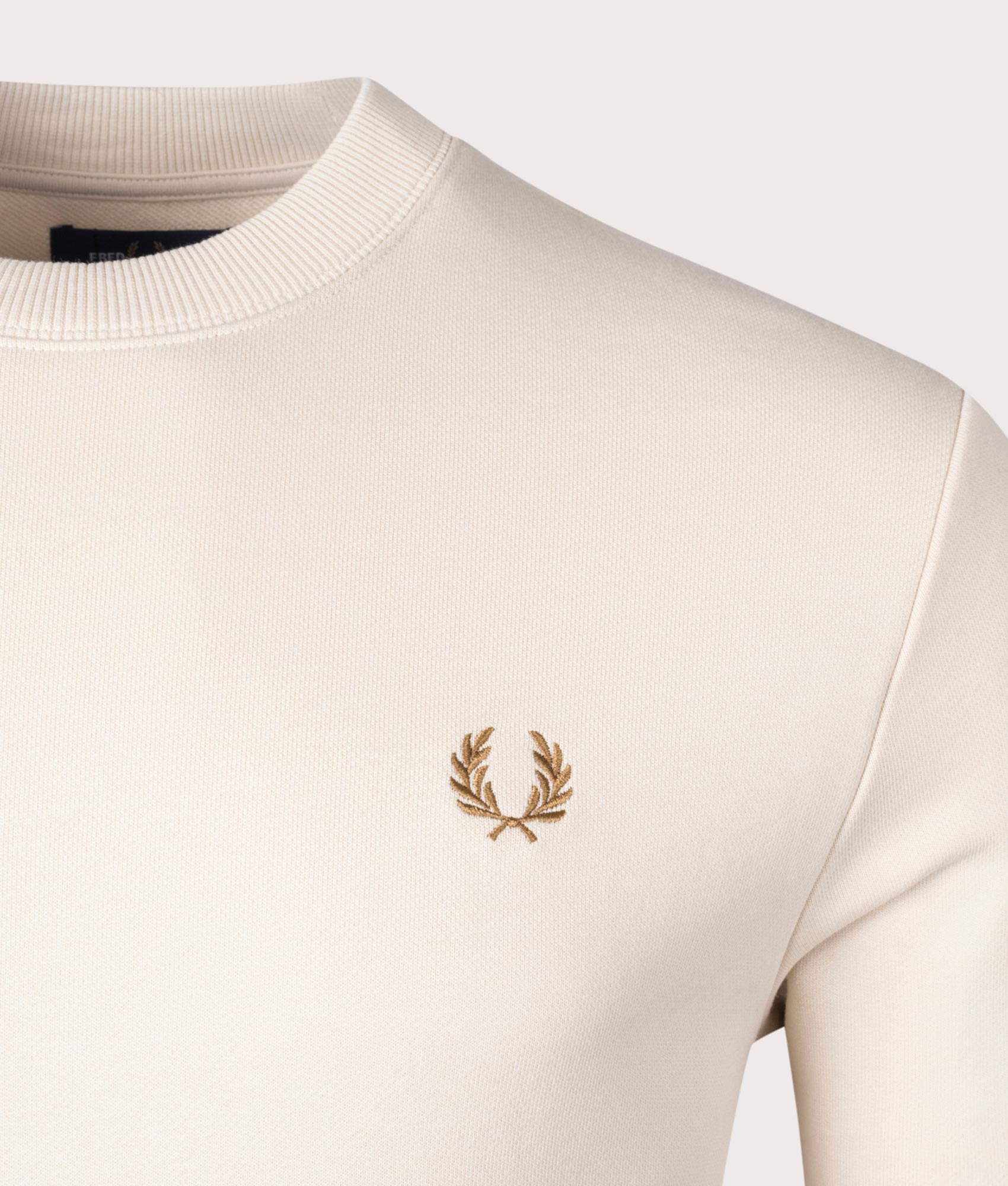 Crew-Neck-Sweatshirt-Oatmeal-Fred-Perry-EQVVS