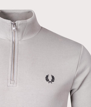 Quarter-Zip-Sweatshirt-Limestone-Fred-Perry-EQVVS