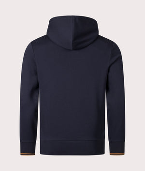 Twin Tipped Hoodie in Navy by Fred Perry. EQVVS Shot.
