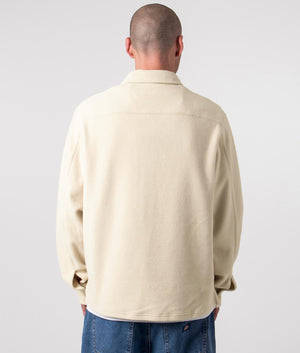 Fleece Overshirt Oatmeal, Fred Perry, EQVVS, reverse