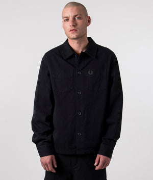 Twill-Overshirt-Black-Fred-Perry-EQVVS