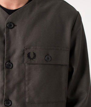 【極美品】FRED PERRY Collarless Overshirt Collarless Overshirt | Fred Perry | EQVVS