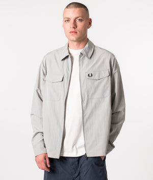 Zip-Through-Lightweight-Textured-Overshirt-Limestone-Fred-Perry-EQVVS