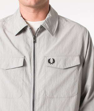 Zip-Through-Lightweight-Textured-Overshirt-Limestone-Fred-Perry-EQVVS