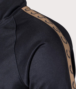 Contrast-Tape-Track-Top-Black/Shaded-Stone-Fred-Perry-EQVVS