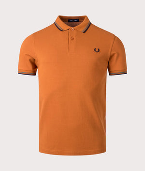 Twin Tipped Fred Perry Polo Shirt- Q22 Nut Flake- Fred Perry-EQVVS-Front-Image