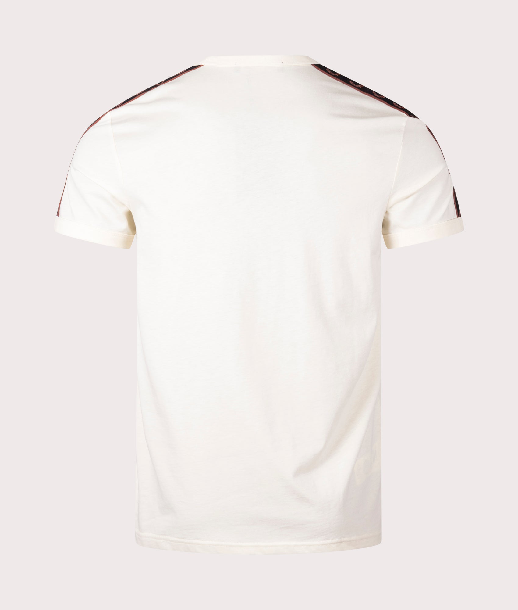 Contrast-Tape-Ringer-T-Shirt-S76-U09-Ecru/Whisky-Brwn-Fred-Perry-EQVVS